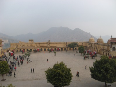 The main court at the Amber Palace.